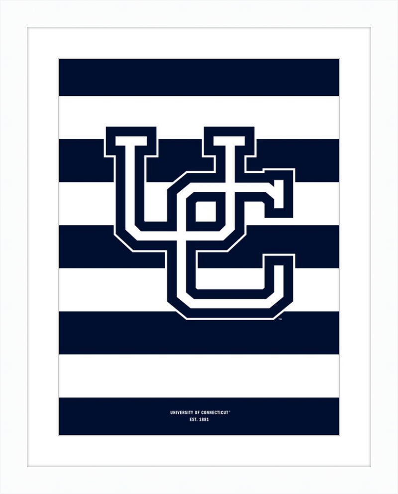 UConn Monogram Stripes