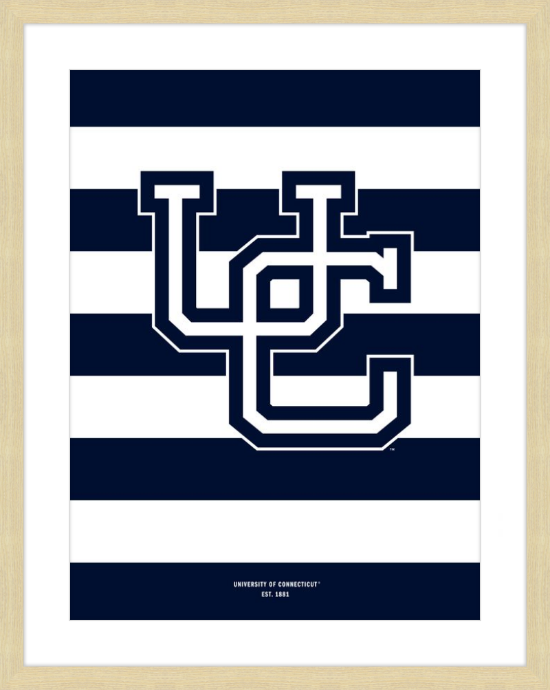 UConn Monogram Stripes