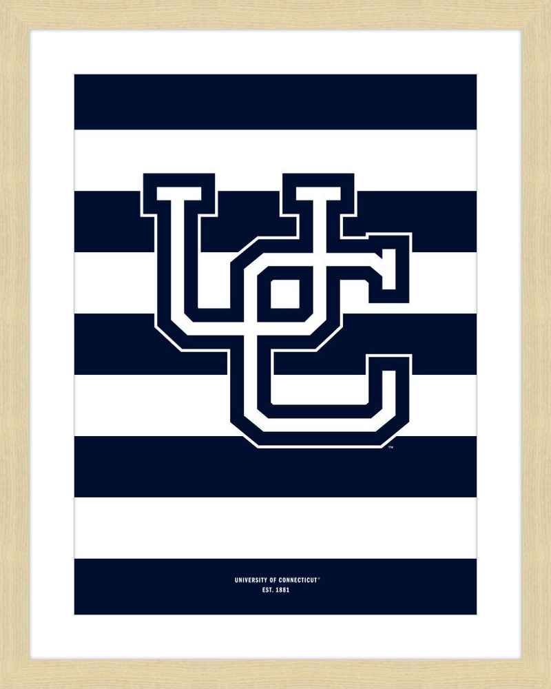 UConn Monogram Stripes