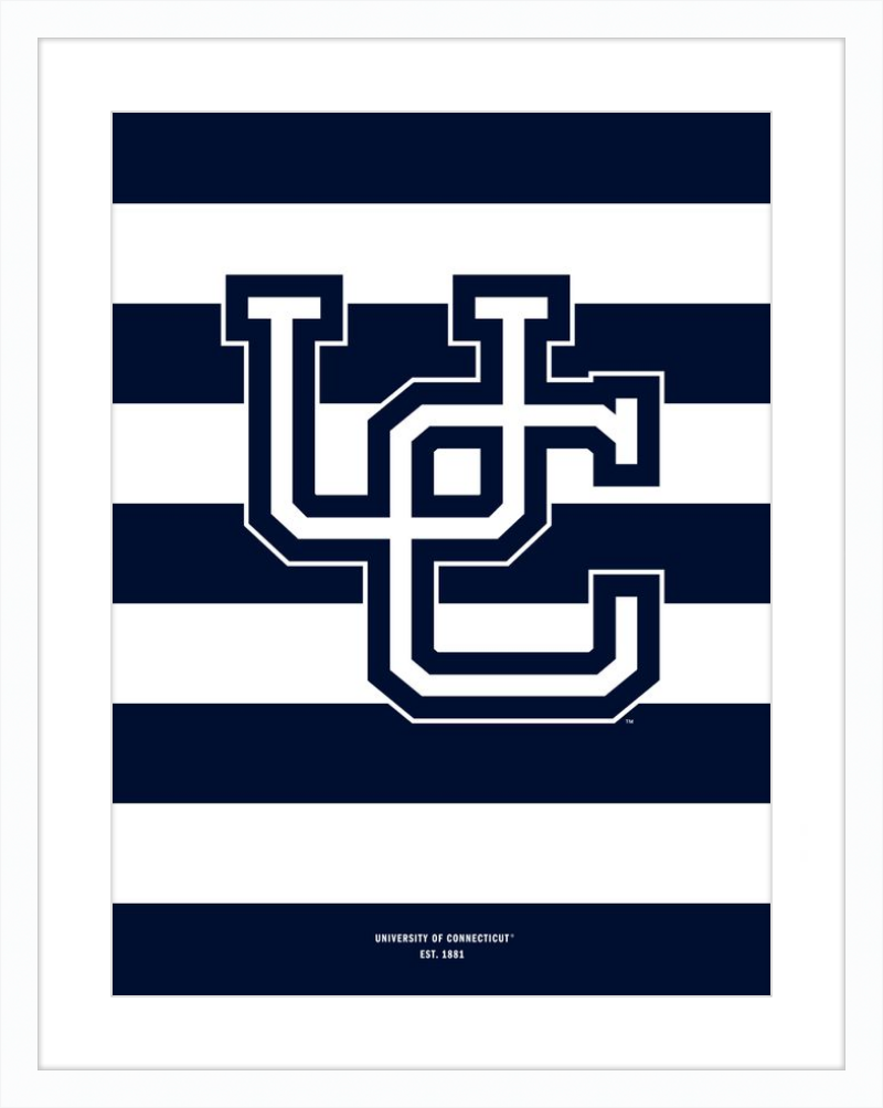 UConn Monogram Stripes