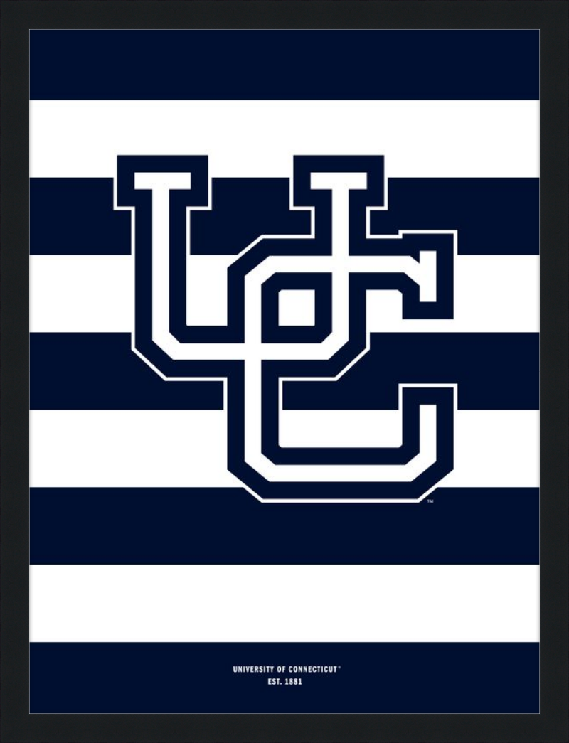 UConn Monogram Stripes