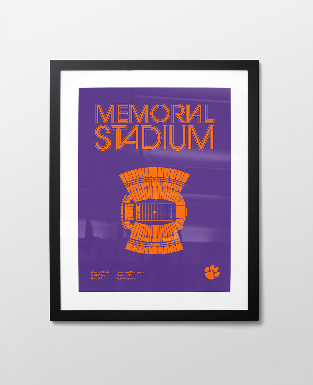 18" x 24" / Black / 2" White