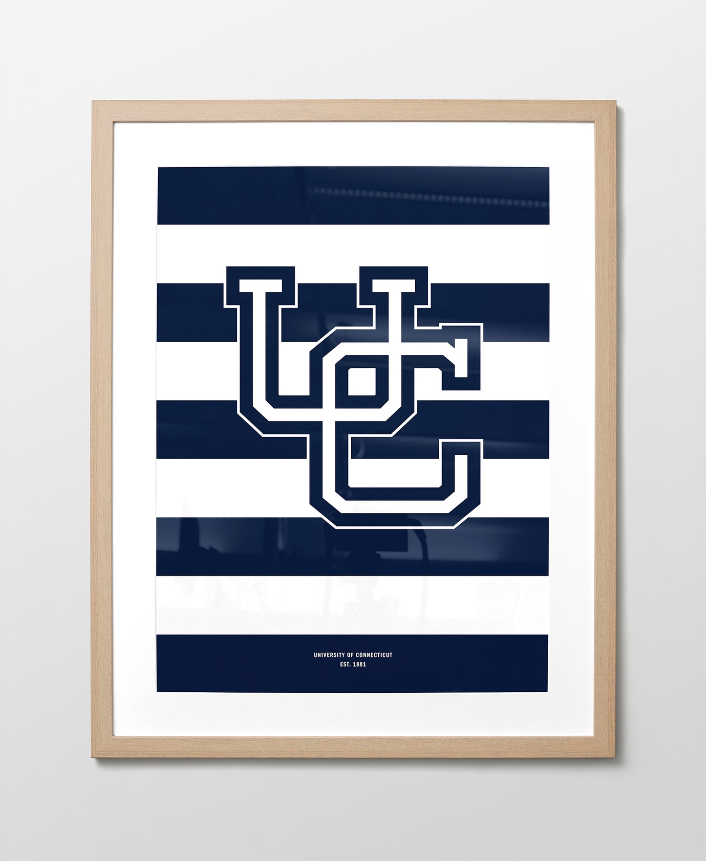 UConn Monogram Stripes