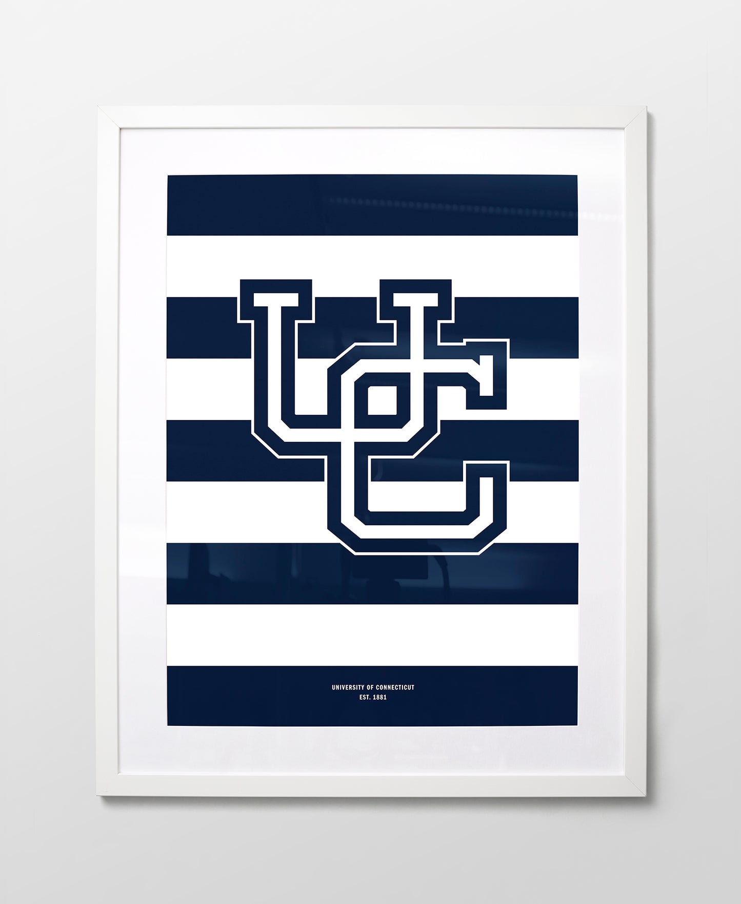 UConn Monogram Stripes