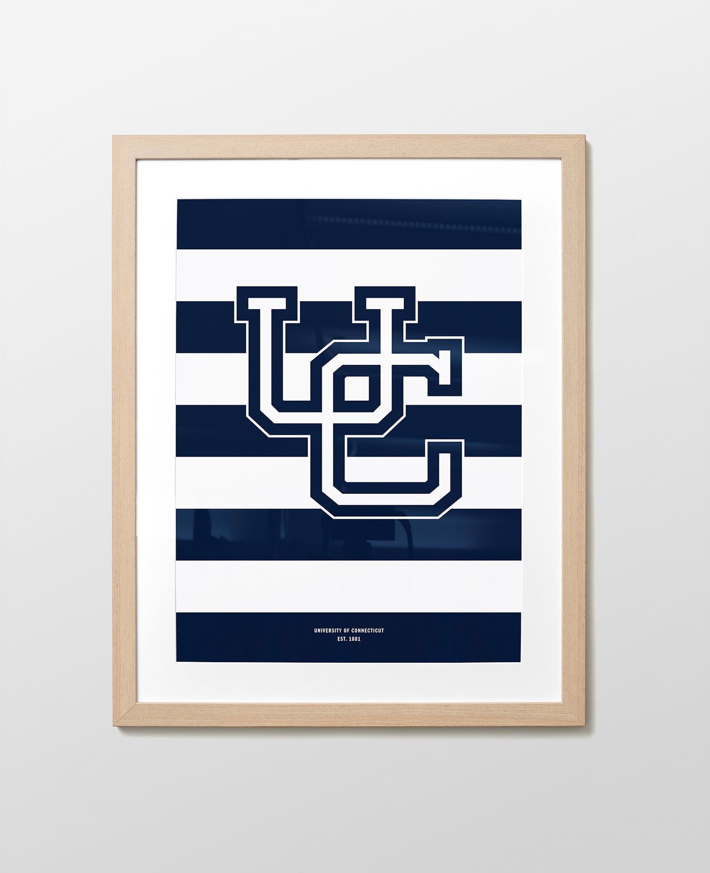 UConn Monogram Stripes