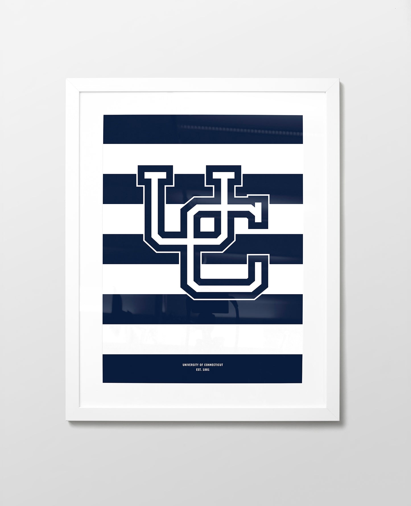 UConn Monogram Stripes