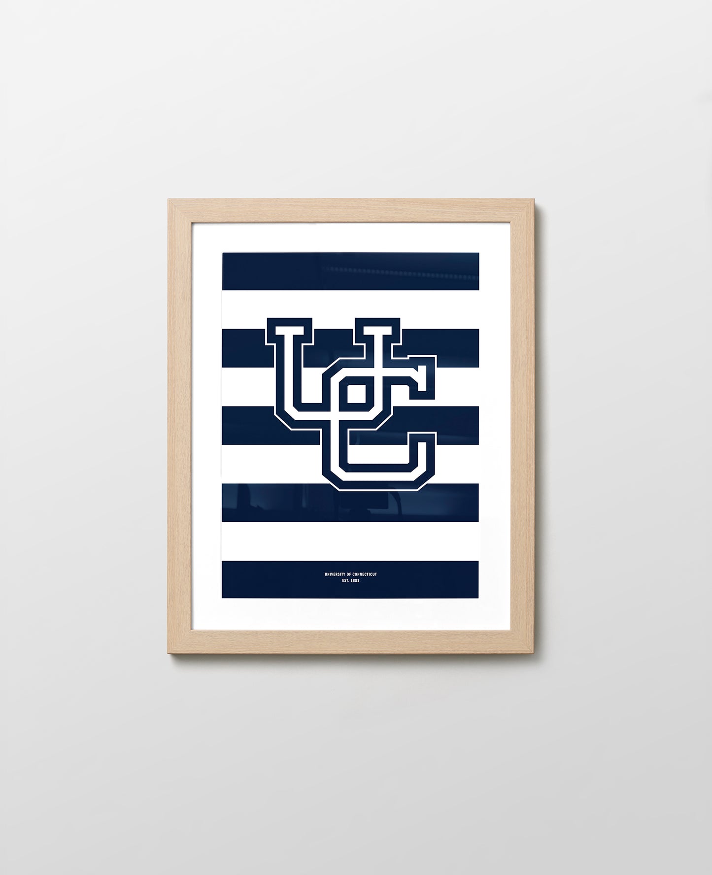 UConn Monogram Stripes