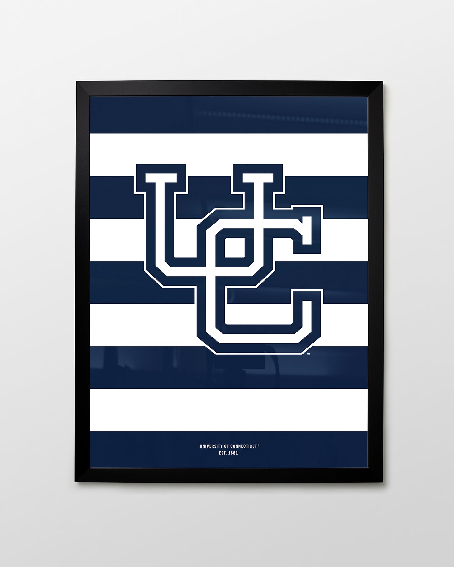 UConn Monogram Stripes