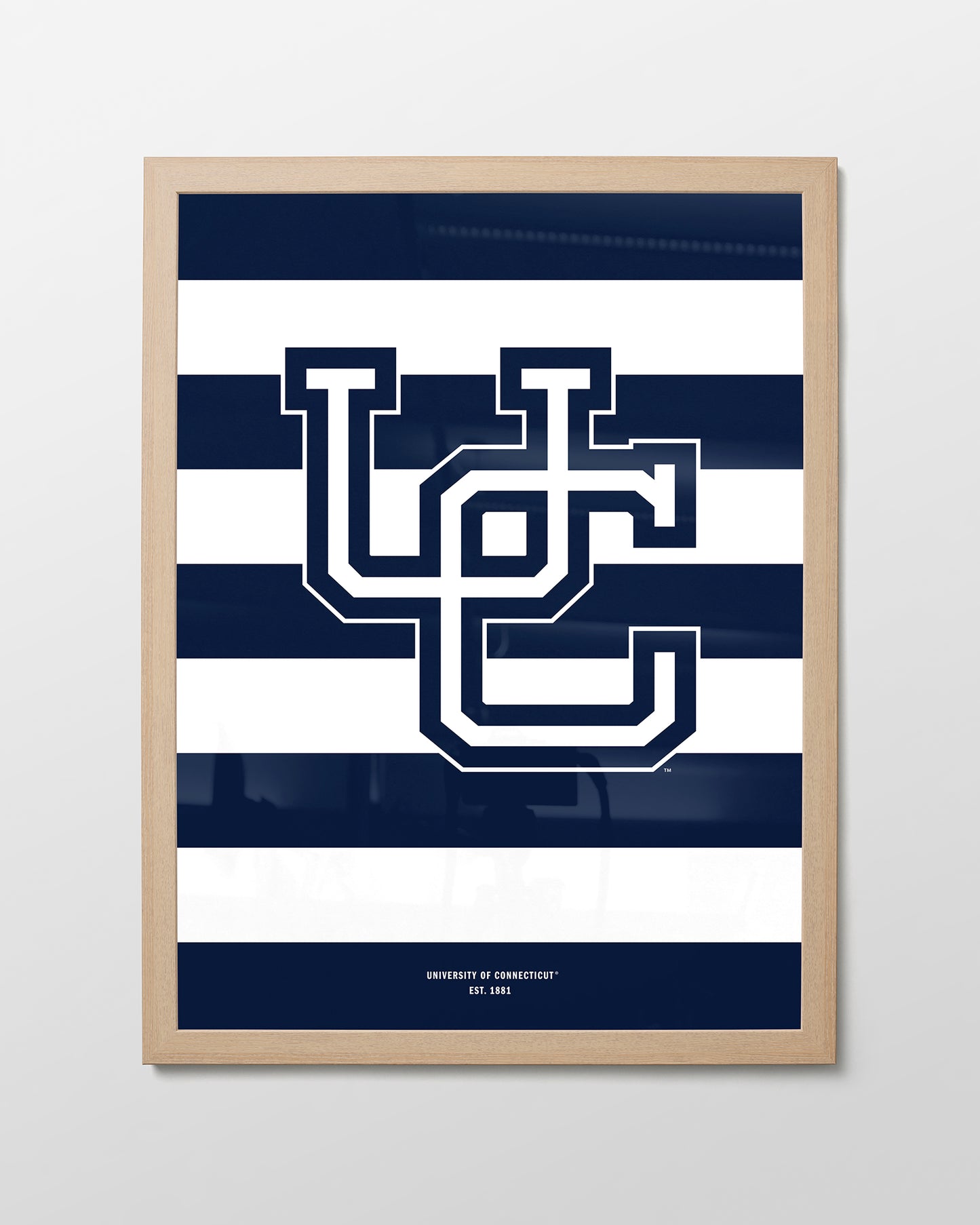 UConn Monogram Stripes