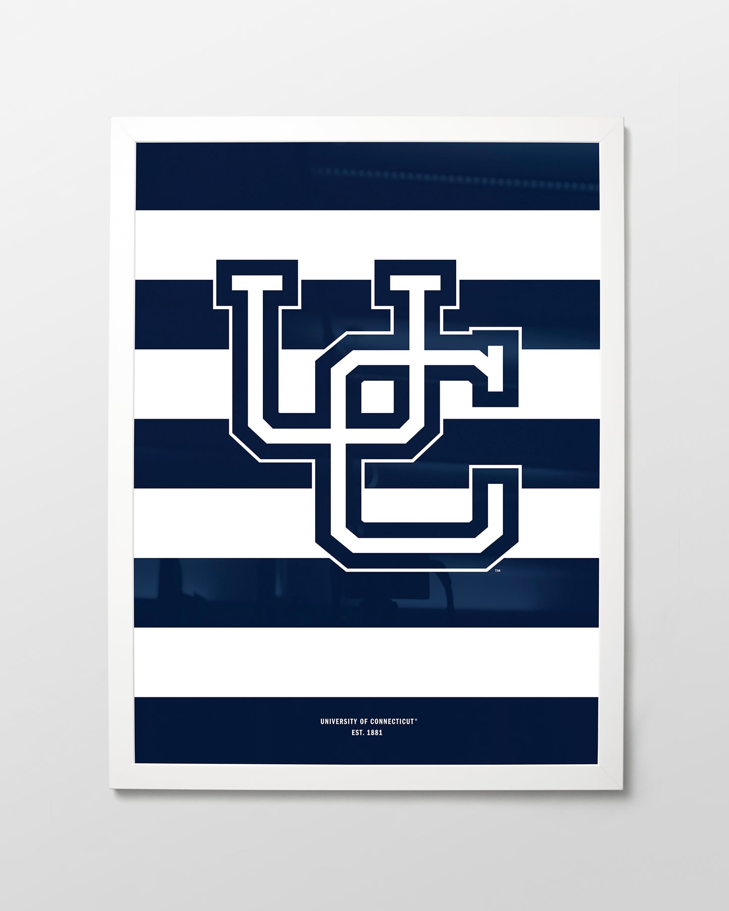 UConn Monogram Stripes