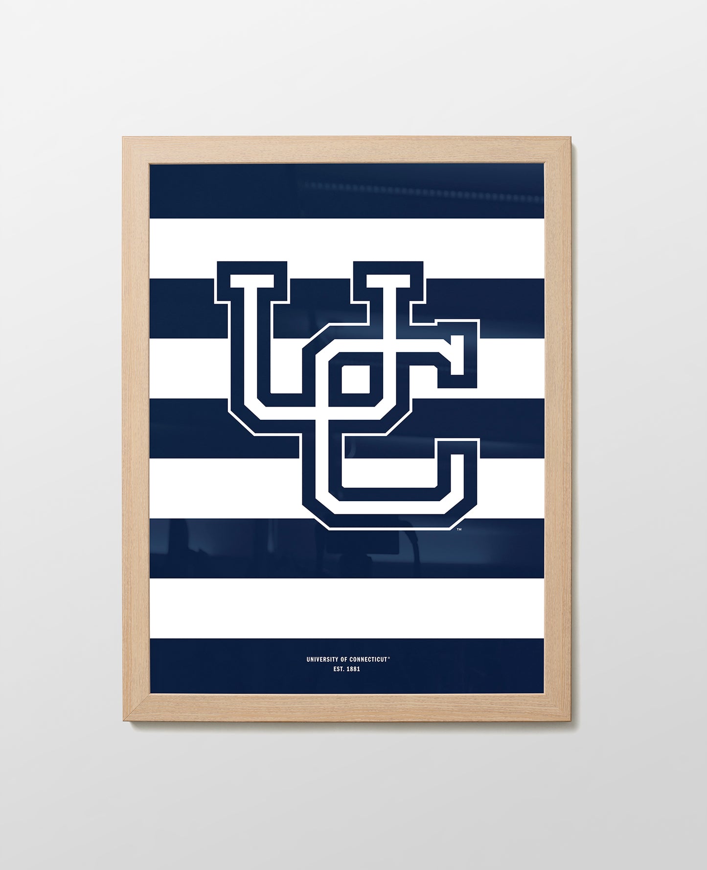 UConn Monogram Stripes