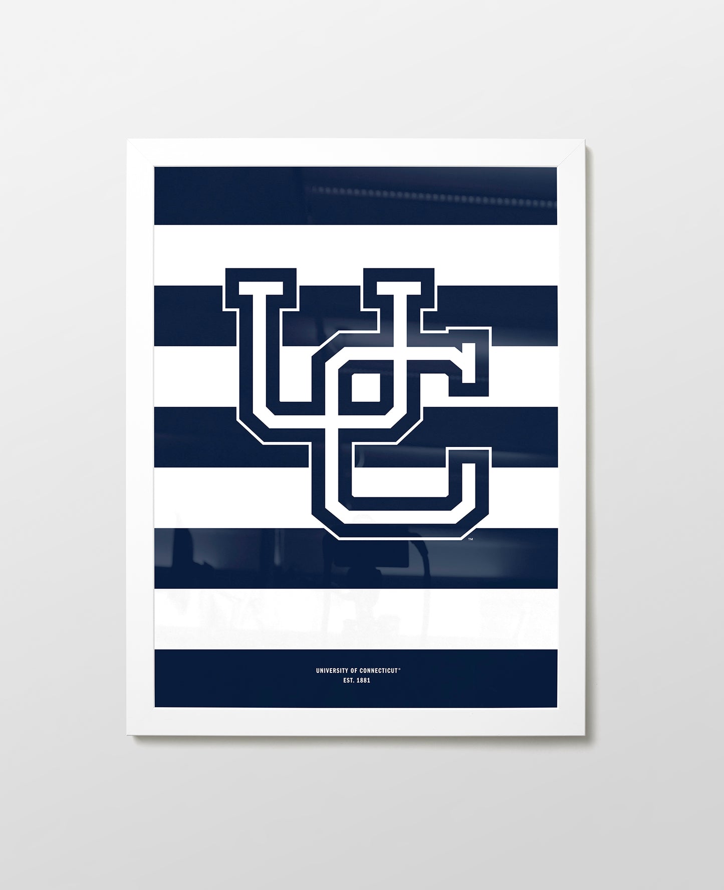UConn Monogram Stripes