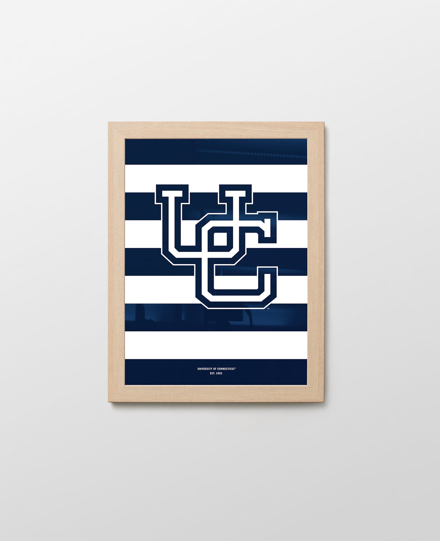 UConn Monogram Stripes