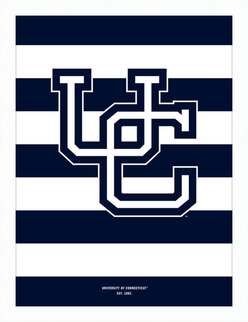 UConn Monogram Stripes