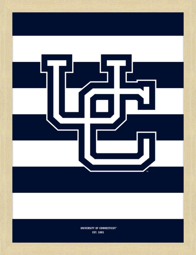 UConn Monogram Stripes