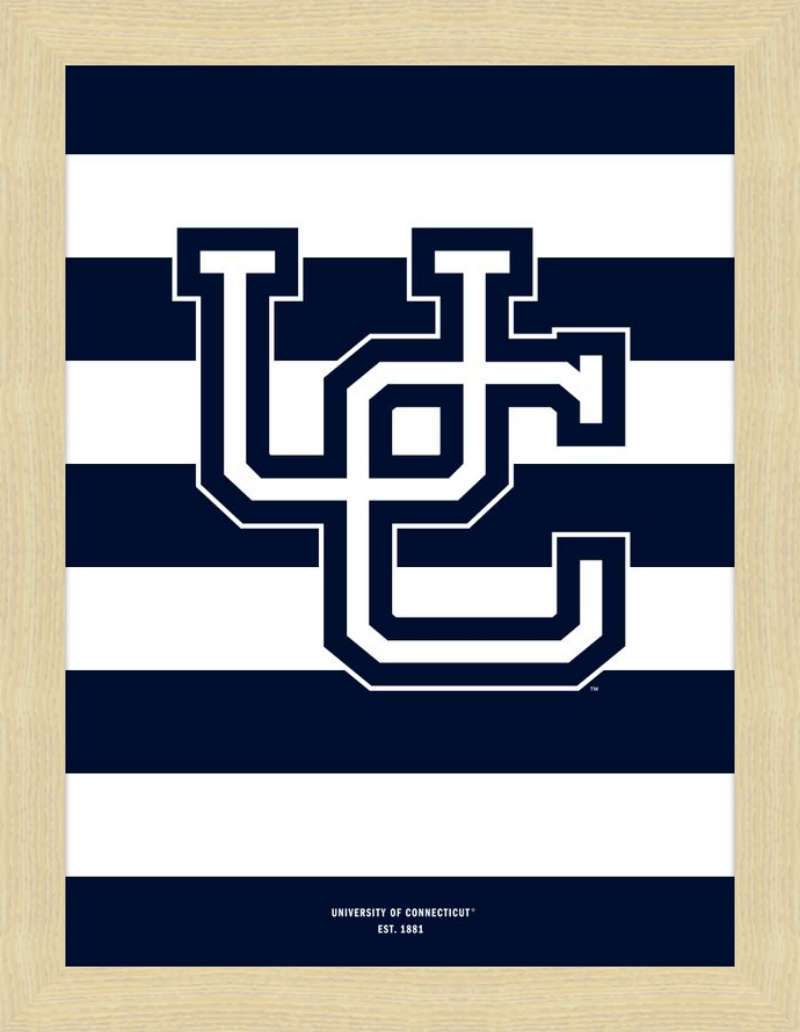UConn Monogram Stripes