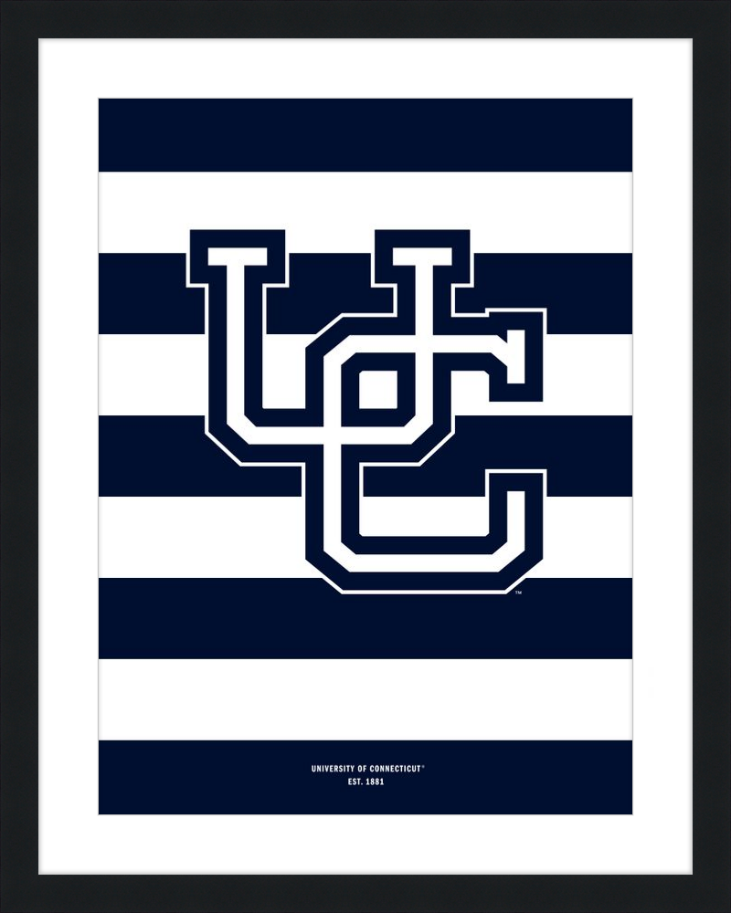 UConn Monogram Stripes