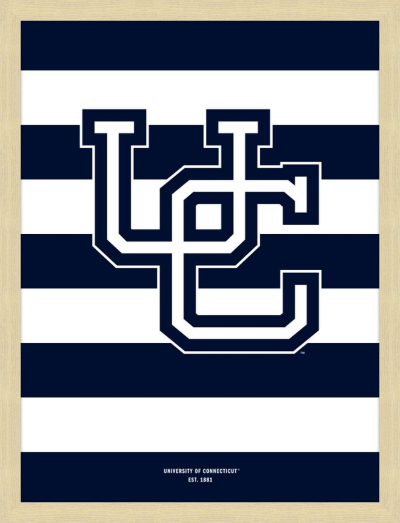 UConn Monogram Stripes