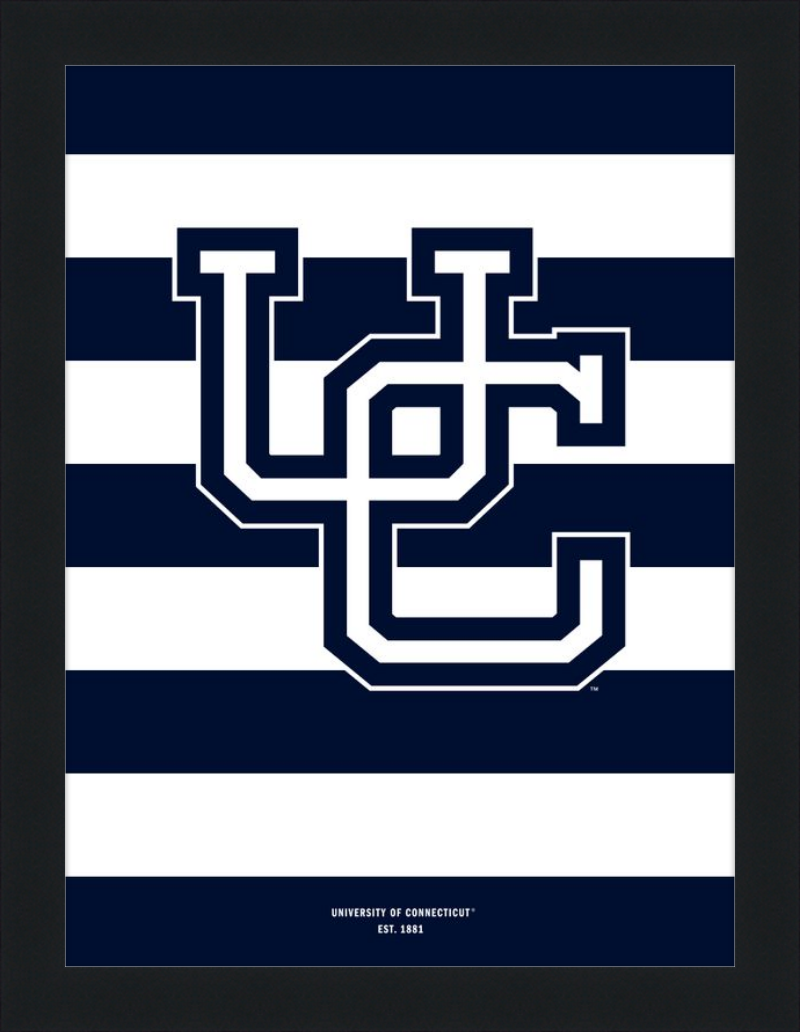 UConn Monogram Stripes