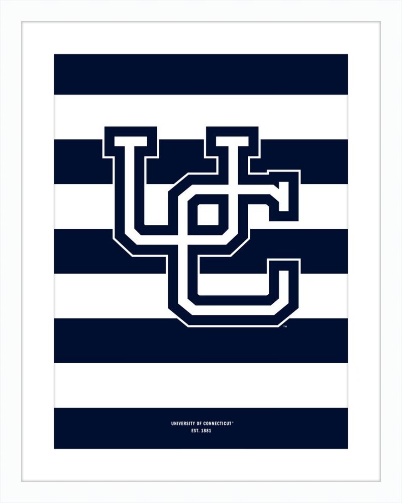UConn Monogram Stripes